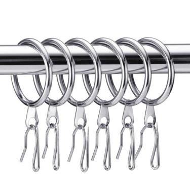 Imagem de Anéis de cortina Hotop Metal Drapery 42 mm de diâmetro interior
