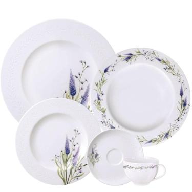 Imagem de Aparelho de Jantar 30 Peças Tramontina Lilla Porcelana 6 Pessoas Mesa Posta