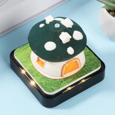 Imagem de ZJRDYYK Bloco de notas de calendário de arte 3D, calendário de peças de tempo 2025, bloco de notas 3D, notas adesivas para entalhar em papel, calendário de mesa diário, papel rasgado com luz LED e