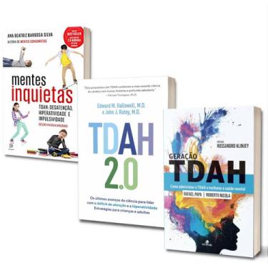 Imagem de Livro Geração Tdah + Tdah 2.0 + Mentes Inquietas - Dra. Ana Beatriz Ba