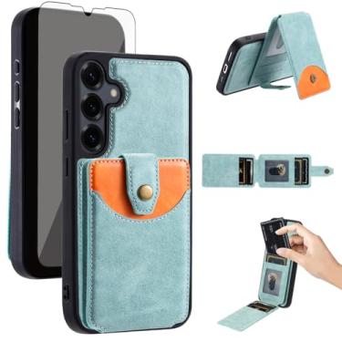 Imagem de Asuwish Capa de celular para Samsung Galaxy S24 Plus/S25 Plus S24+ S25+ 5G capa carteira celular compatível com protetor de tela Magsafe Slim Stand ID S24Plus 24S + S 24 24+ S25Plus 25S 25+ SM-S936U