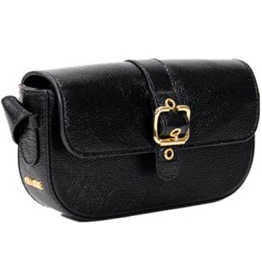 Imagem de Bolsa Classe Couro Legítimo Bag Clara Feminina - Preto, Único