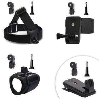 Imagem de CamKix Kit de acessórios para cabeça e mochila compatível com GoPro Hero, Insta360 (kit de acessórios para Insta360 e Gopro)