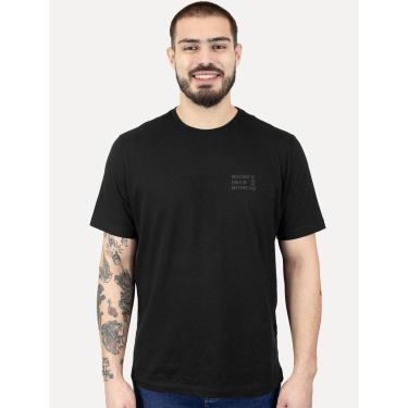 Imagem de Camiseta Individual Comfort Fit Desconecte Estampa Preta-Masculino