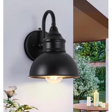 Imagem de Luzes de celeiro ao ar livre Ytzlvw Dusk to Dawn Vintage Black