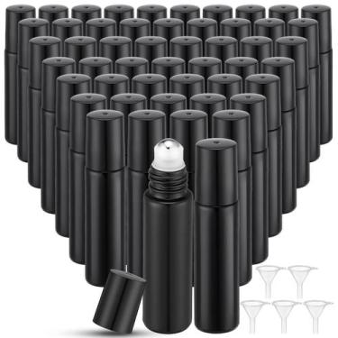 Imagem de Frascos de rolo de óleo essencial Sumind 150 unidades de vidro preto d