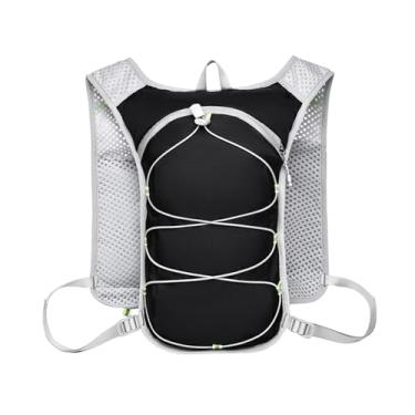 Imagem de YIJU Colete de hidratação Mochila Pacote de hidratação para caminhadas Escalada Equipamento de corrida Mochila aquática Pacote para escalada ao ar livre, Preto