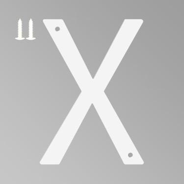 Imagem de Números de casa branca de 12 cm para uso externo, letras de metal para placas externas, letras de endereço de casa de alumínio antiferrugem para decoração de porta da frente, escritório e jardim