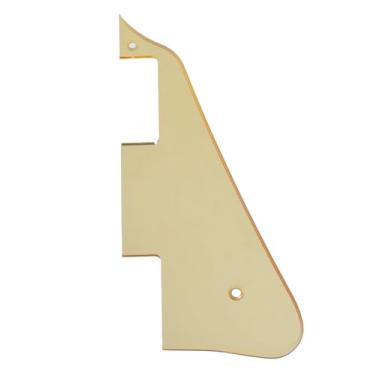 Imagem de Picareta de guitarra elétrica estilo clássico Les Paul Pickguard para guitarra estilo LP com parafusos de montagem (espelho dourado)