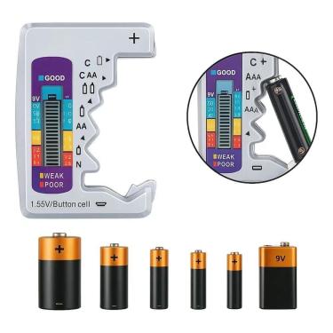Imagem de 2X Testador Medidor Digital Pilha/Bateria Testar Voltagem
