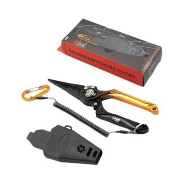 Imagem de Alicate De Pesca Em Liga De Alumínio Com Cortador De Linha E Ferrament