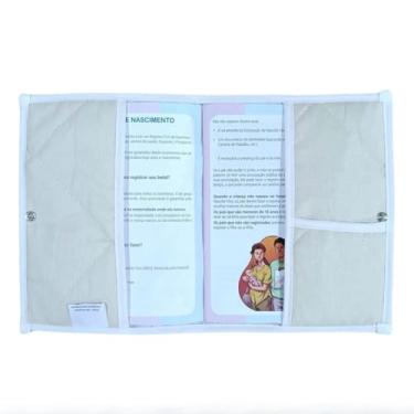 Imagem de Capa Para Caderneta de Vacinação Bebê/Capa Protetora/Vacinas/Porta Documentos Bebê/Menino Menina (Bege)