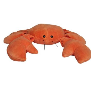 Imagem de Bichos de Pano Siri de Pelúcia, 29x7x31 cm, Laranja, Tecido Antialérgico com Fibra Reciclada