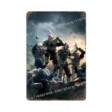 Imagem de Placa De Metal Vintage Payday 2 Para Decoração De Pub, Bar, Man Cave E