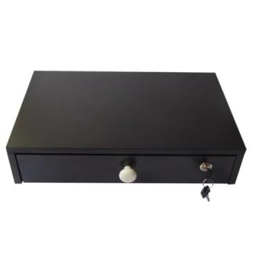 Imagem de Caixa Gaveta Para Dinheiro Com Chave Porta Notas E Moedas Preto