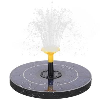 Imagem de Mingzhe Fontes de Banho de Pássaros Solares Luzes LED Embutidos 6 Bocais de Pulverização para Piscina de Jardim (Preto)