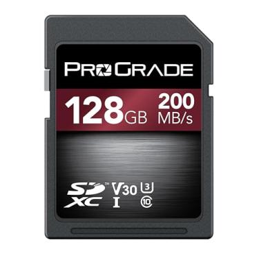 Imagem de ProGrade Digital Cartão SD UHS-I (128GB) V30 – Velocidade de leitura de até 200 MB/s | para vloggers profissionais, cineastas, fotógrafos e curadores de conteúdo