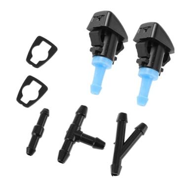 Imagem de Boxonly Bocal de lavagem de para-brisa 4805742AC - para Jeep Compass 2007-2010, para Dodge Charger 2006-2010, para Dodge Durango 2004-2009, para Ram 1500/2500 2011-2012, para Chrysler 300 2006-2010