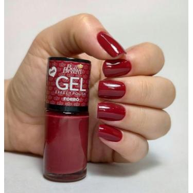 Imagem de Esmalte Efeito Gel Forró Bella Brazil 9ml  Brilho e Longa Duração