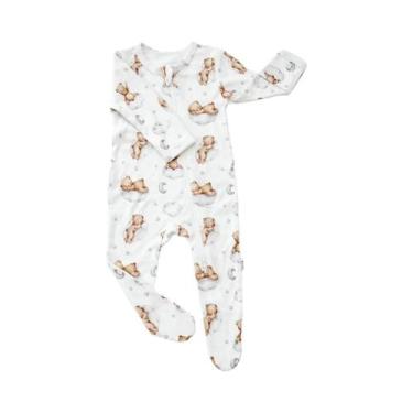 Imagem de Macacão Bebê em Algodão e Bambu Elinfant - Design Longo e Confortável,