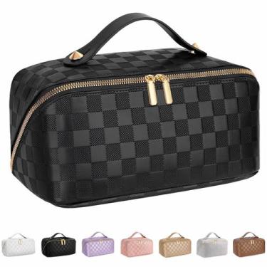 Imagem de Bolsa de cosméticos de viagem ALEXTINA de grande capacidade impermeáve