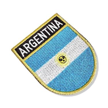 Imagem de BP0032E-001 Bandeira Argentina Patch Bordado 6,8x8,0cm - BR44