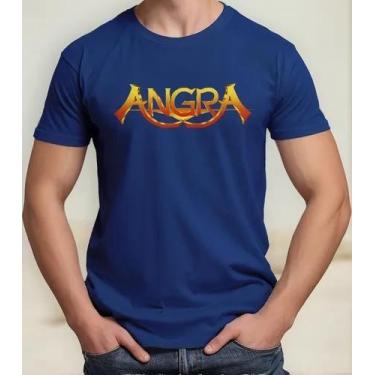 Imagem de Camiseta Camisa Algodão Feminina Masculina Adulto Banda de Rock Angraa