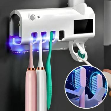 Imagem de Suporte Escova De Dentes Esterilizador Com Luz UV Antibacteriano e Dis