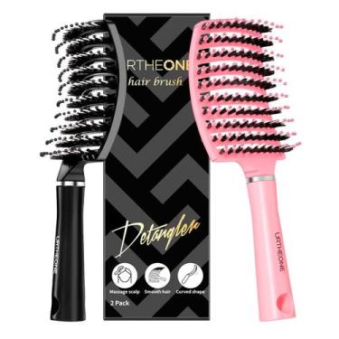 Imagem de Escova de cabelo URTHEONE Detangling Boar Bristle Curved Vented, pacot