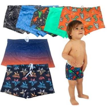 Imagem de Sunga Infantil Juvenil Box Com Proteção Solar UV50 Masculino-Masculino
