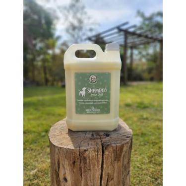 Imagem de Shampoo Natural para Cães com Pele Sensível – Alívio da Coceira Dermatite Pulgas e Carraptos Galão de 5 Litros