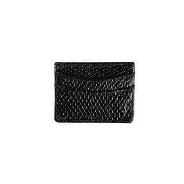 Imagem de Kit Carteira Masculina e Porta Cartão de Couro Preta - Bagaggio, U