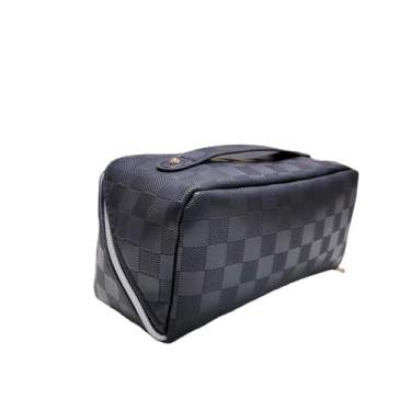 Imagem de Bolsa Maquiagem Necessaire Feminina Grande Cosméticos E Make (preto)