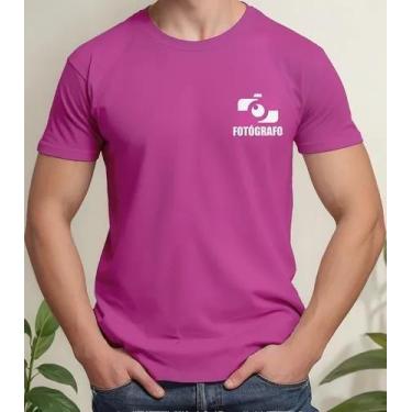 Imagem de Camiseta Camisa Feminina Masculina Algodão Uniforme Profissional Traba