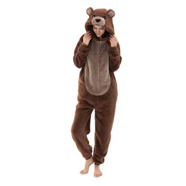 Imagem de Pijama COSUSKET Snug Fit, urso Sherpa adulto unissex