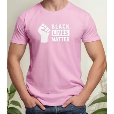 Imagem de Camiseta Camisa Adulto Feminina Masculina Algodão Consciência Negra Bl