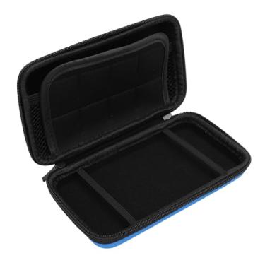 Imagem de Yosoo Capa Rígida Protetora para Console de Jogos, Estojo de Transporte para NOVO 2DS XL 2DS LL NOVO 3DS 3DS Com Bolsa de Viagem de 8 Slots para Acessórios PU EVA 6,8x3,9x1,6in (Azul)