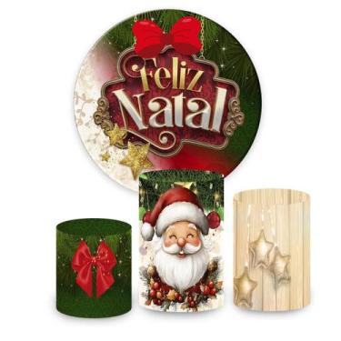 Imagem de Kit de Festa Natal, Painel Redondo Natal, Painel de Festa Redondo, Por
