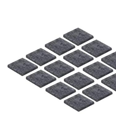 Imagem de Protetor Feltro Auto Adesivo Redondo 2,5cm Móveis Pé Cadeira Mesa(Cinza, quadrado)