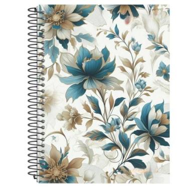 Imagem de Caderno de 20 Matérias 280 Folhas Floral Espiral Capa Dura - PanAmeric