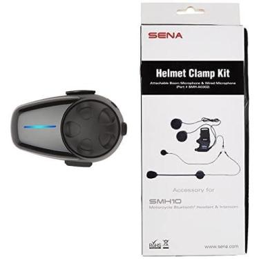 Imagem de Fone de ouvido Bluetooth para motocicleta Sena SMH10-11 com microfone