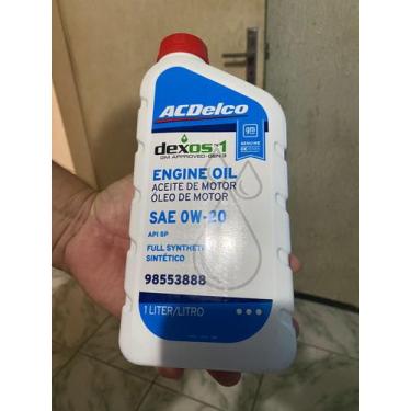 Imagem de Oleo motor acdelco 0w20 api sp sint dexos ger 3 motor gas flex