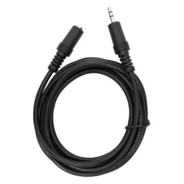 Imagem de Cabo Extensor P2 Fone Áudio 3.5mm Estéreo 5 Mts Resistente