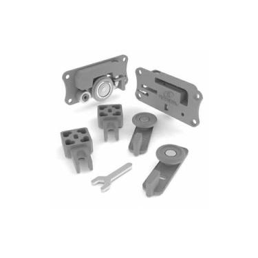 Imagem de Porta Correr Kit Ro 40 Madeira / Alumínio  812  - Rometal