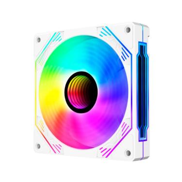 Imagem de Cooler Fan Hayom FC1309 120mm 5V e 12V 12X12CM Branco - FC1309