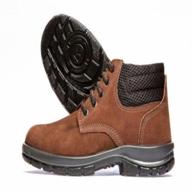 Imagem de Botina Cadarço Três Gomos Nobuck Café Solado Bidensidade B6130C Rogil