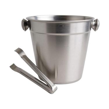 Imagem de Balde De Gelo Com Pegador Gelatus Aço Inoxidável Bar Bebidas