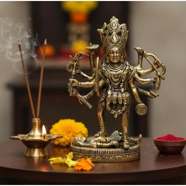 Imagem de eSplanade Escultura em latão Kaali MATA Kali Maa Murti Idol (19 cm)