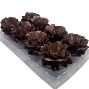 Imagem de Kit com 120 Forminhas para Doces Finos em Formato de Flor – Linha Style Elegante – Ideal para Casamentos, Aniversários e Festas Sofisticadas(Terracota)