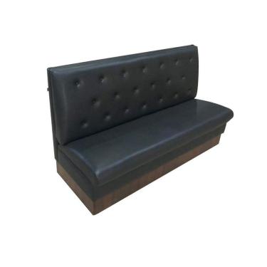 Imagem de Sofá Booth 1,00M Estofado D28 Para Bares E Restaurantes - Preto - Cor: Preto